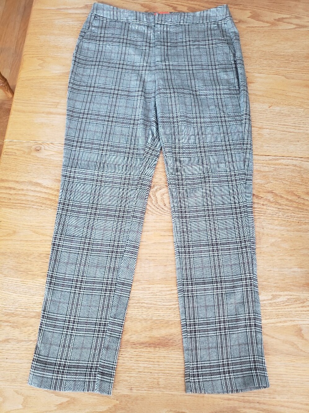 Joe Fresh Black and Gray Plaid Trousers
